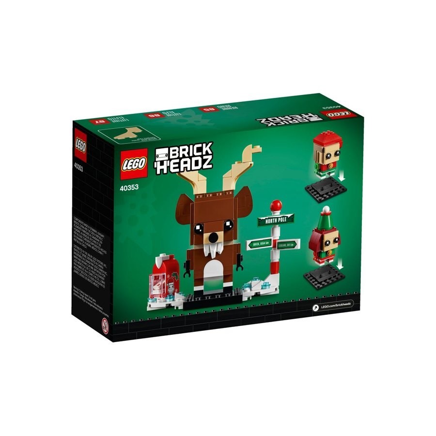November Black Friday Sale - Lego Brickheadz Reindeerelf As Well As Elfie - Black Friday Frenzy:£19