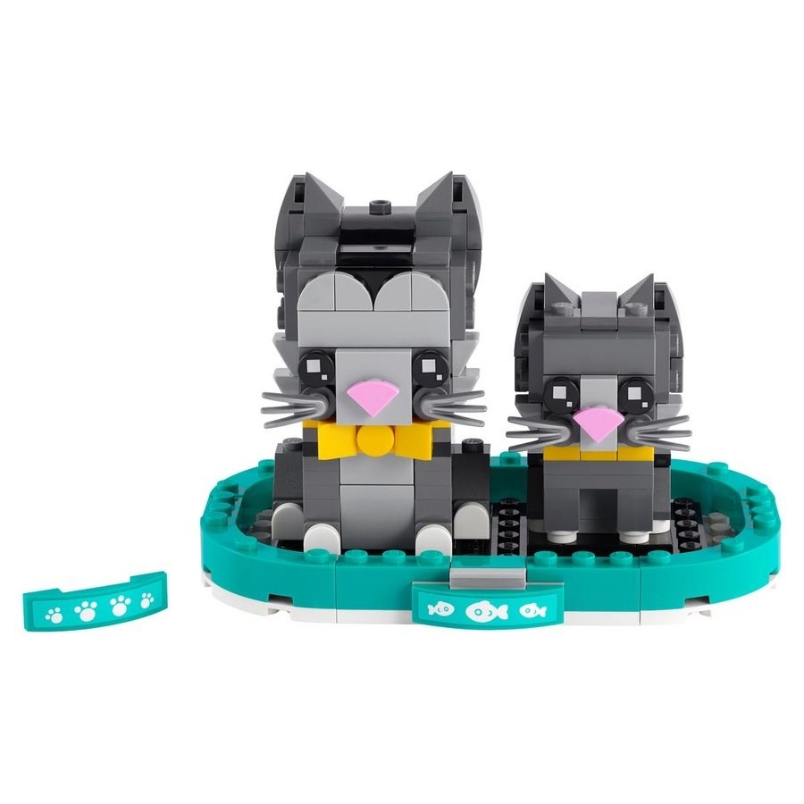 Stocking Stuffer Sale - Lego Brickheadz Shorthair Cats - Christmas Clearance Carnival:£12[neb11063ca]