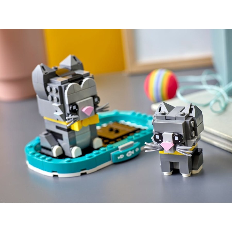 Year-End Clearance Sale - Lego Brickheadz Shorthair Cats - Bonanza:£12[cob11063li]
