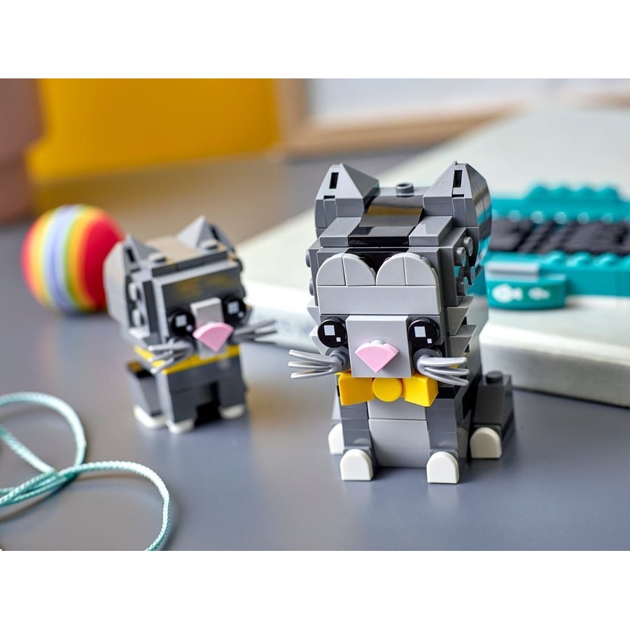 Year-End Clearance Sale - Lego Brickheadz Shorthair Cats - Bonanza:£12[cob11063li]