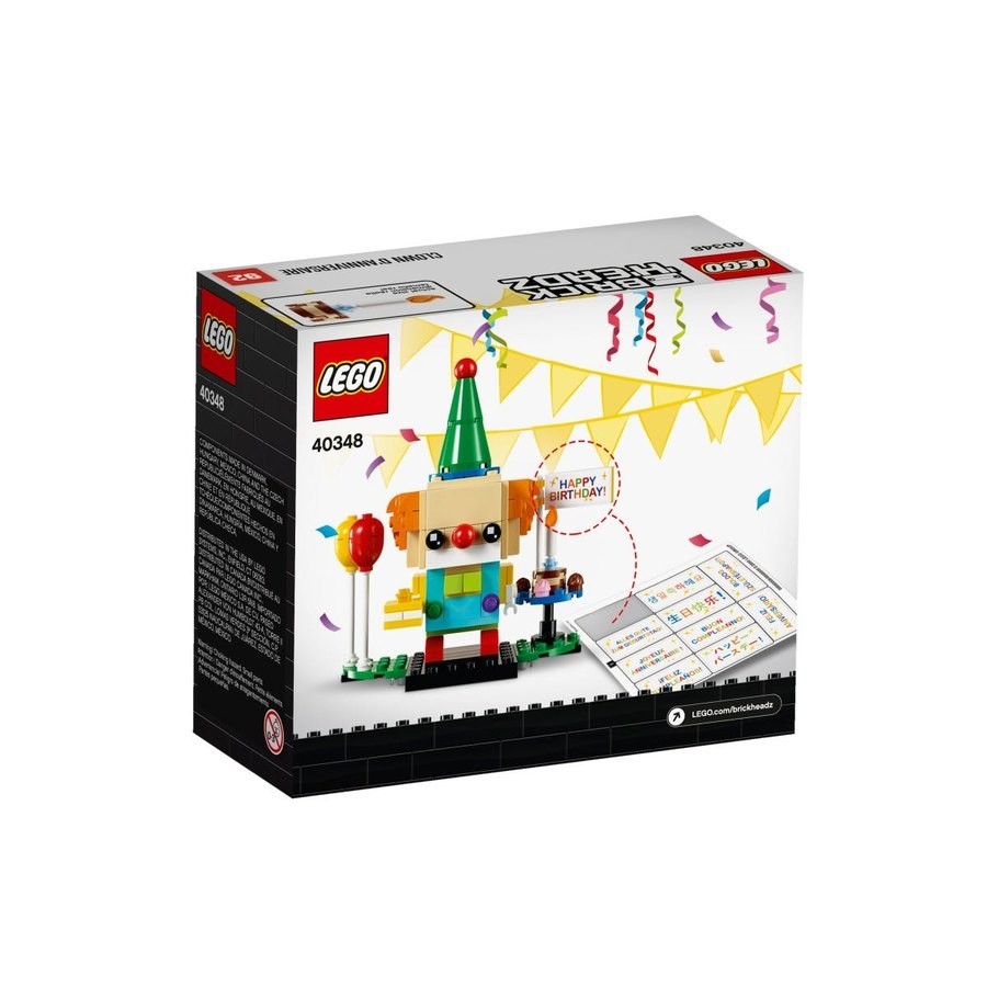 Click and Collect Sale - Lego Brickheadz Birthday Party Clown - Closeout:£9