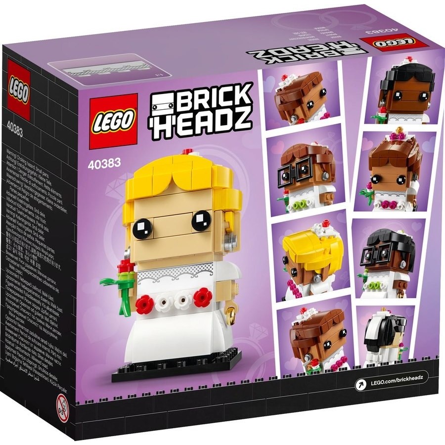 Last-Minute Gift Sale - Lego Brickheadz Wedding Event New Bride - Reduced-Price Powwow:£10[beb11067nn]