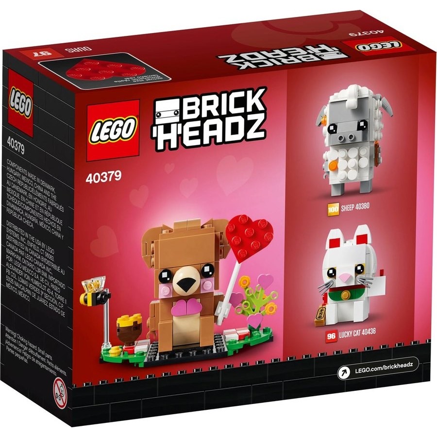 Price Drop - Lego Brickheadz Valentine's'S Bear - Fourth of July Fire Sale:£9