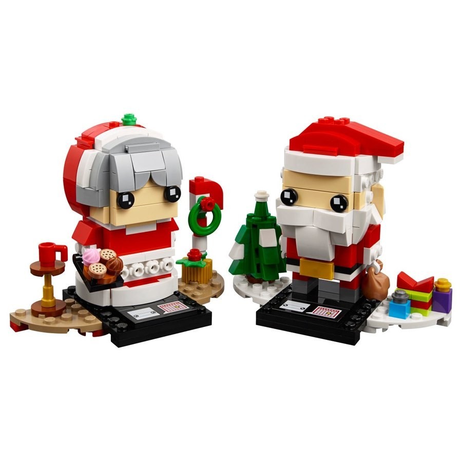 Father's Day Sale - Lego Brickheadz Mr. & Mrs. Claus - One-Day:£20[lab11073ma]