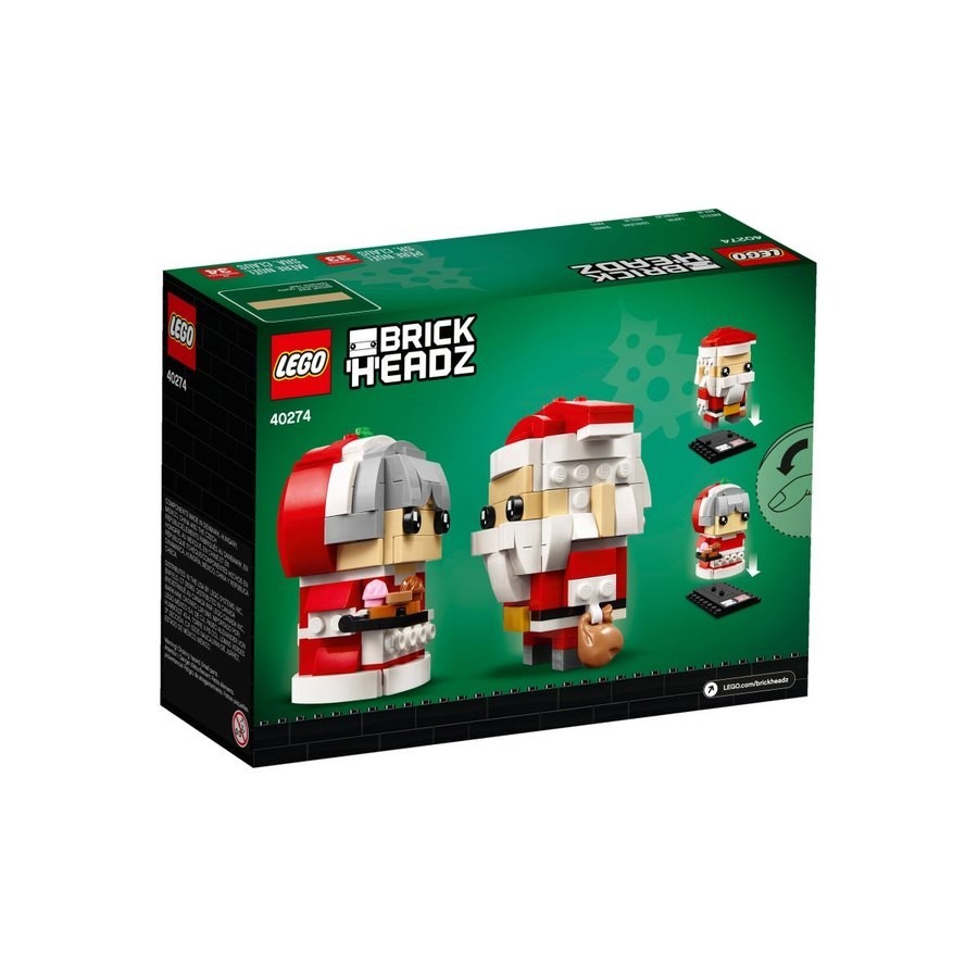 Liquidation Sale - Lego Brickheadz Mr. & Mrs. Claus - Off-the-Charts Occasion:£19[chb11073ar]