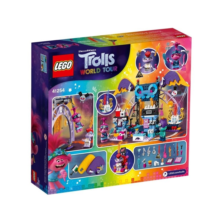 New Year's Sale - Lego Trolls World Tour Volcano Stone Urban Area Gig - Off-the-Charts Occasion:£34