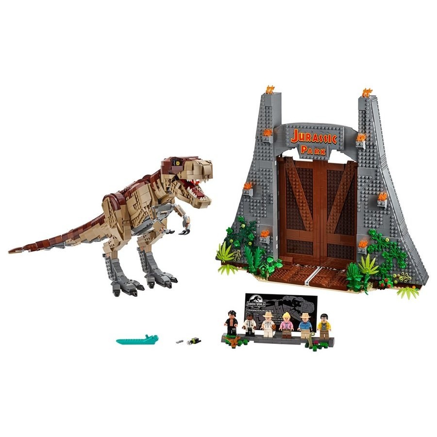 Half-Price Sale - Lego Jurassic World Playground: T. Rex Rage - Memorial Day Markdown Mardi Gras:£82