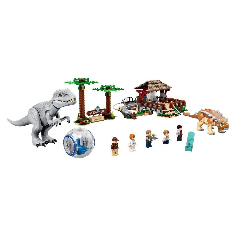 Lego Jurassic Globe Indominus Rex Vs. Ankylosaurus