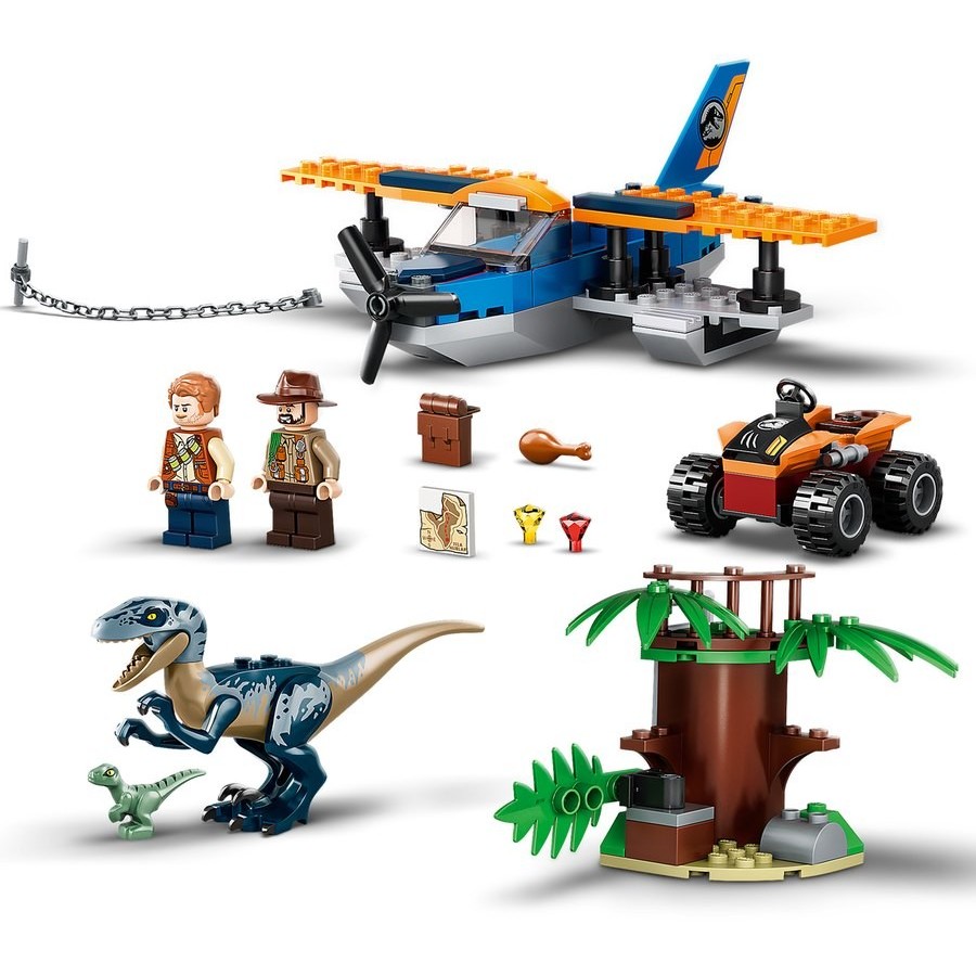 Lego Jurassic World Velociraptor: Biplane Saving Objective