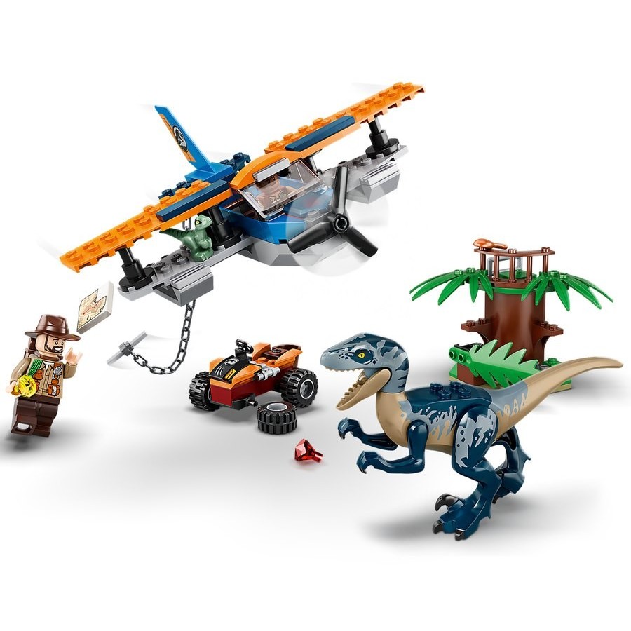 Lego Jurassic Planet Velociraptor: Biplane Rescue Mission