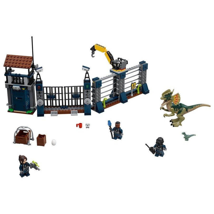 Lego Jurassic Globe Dilophosaurus Outstation Assault