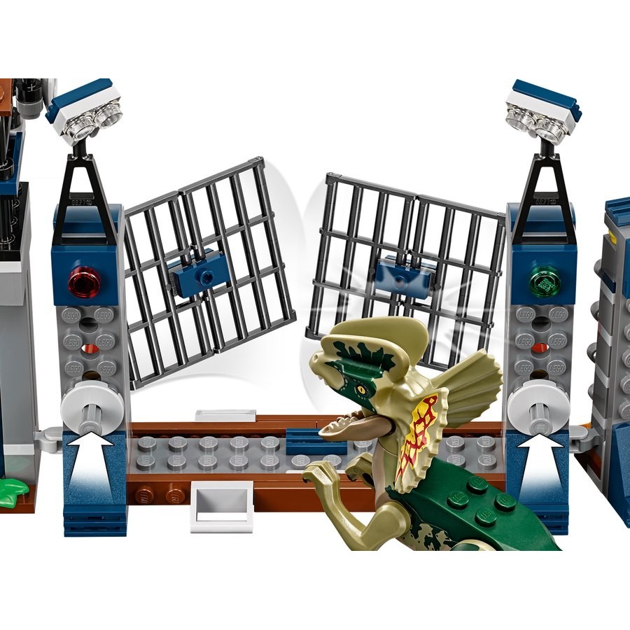 90% Off - Lego Jurassic Globe Dilophosaurus Outstation Assault - Frenzy Fest:£34[cob11101li]