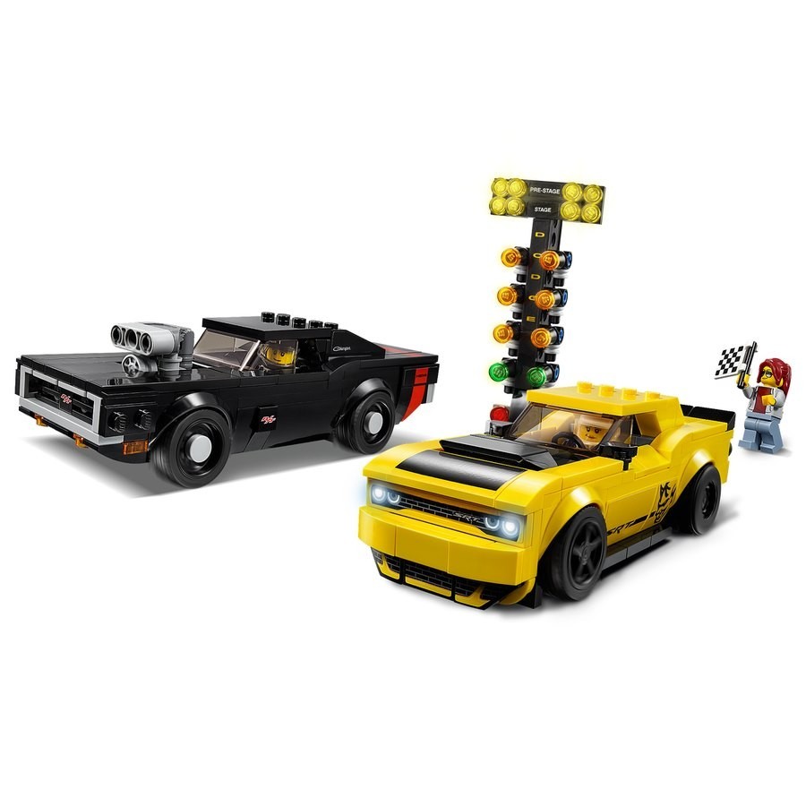 Lego Speed Champions 2018 Dodge Challenger Srt Devil As Well As 1970 Dodge Wall Charger R/T