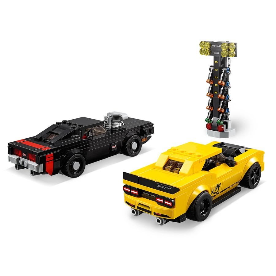 Half-Price Sale - Lego Speed Champions 2018 Dodge Opposition Srt Devil As Well As 1970 Dodge Wall Charger R/T - Black Friday Frenzy:£30