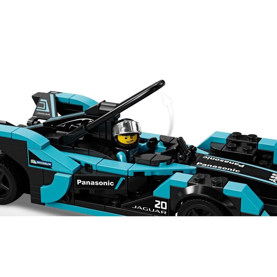 Lego Speed Champions Strategy E Panasonic Cat Racing Gen2 Automobile & Cat I-Pace Etrophy
