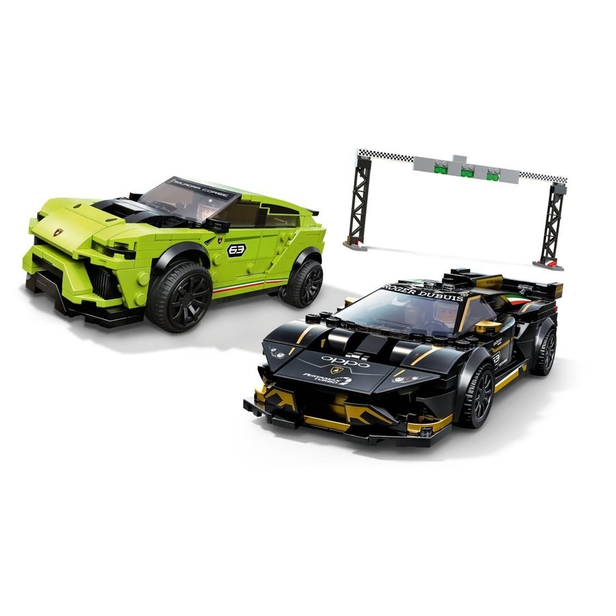 Lego Speed Champions Lamborghini Urus St-X & Lamborghini Huracán Super Trofeo Evo