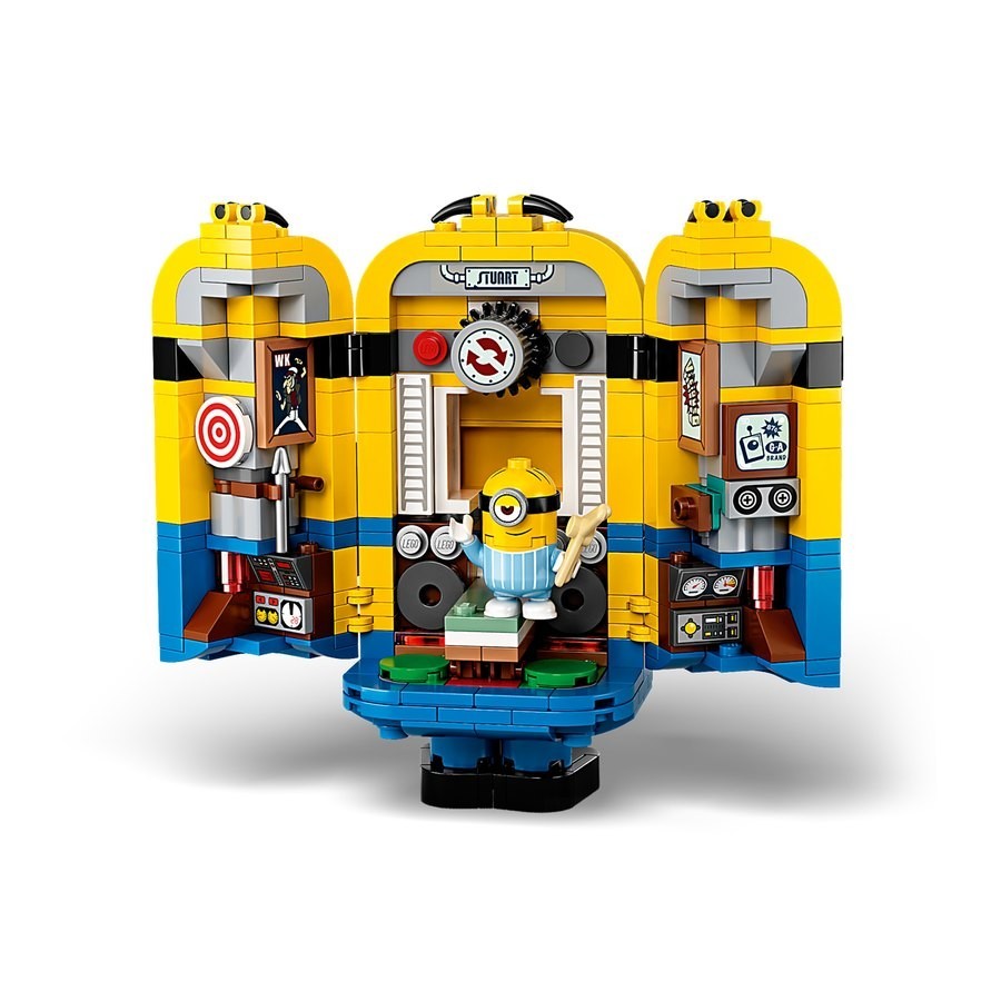 Lego Minions Brick-Built Minions As Well As Their Lair