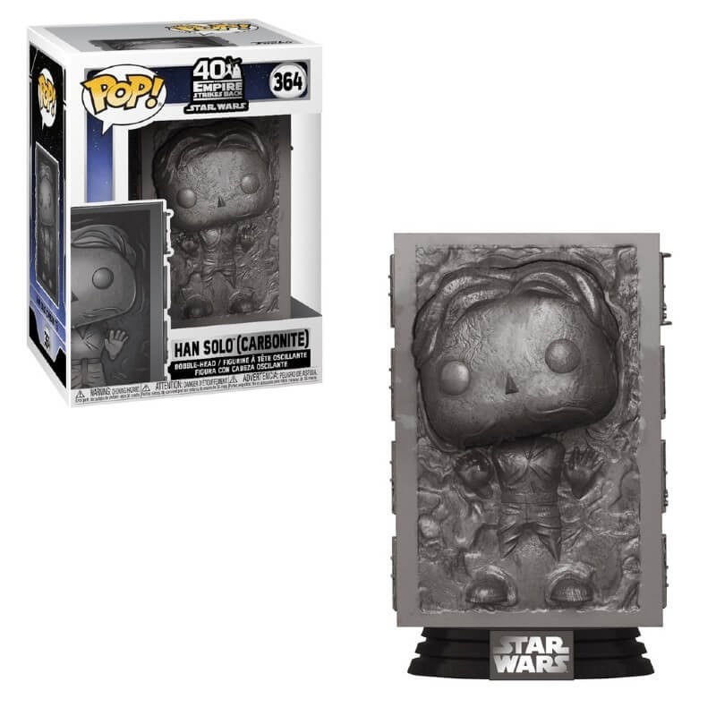 Superstar Wars Empire Strikes Back Han in Carbonite Funko Stand Out! Vinyl