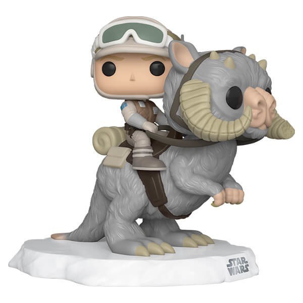 Celebrity Wars Realm Strikes Back Luke Skywalker on Taun Taun Funko Stand Out! Deluxe