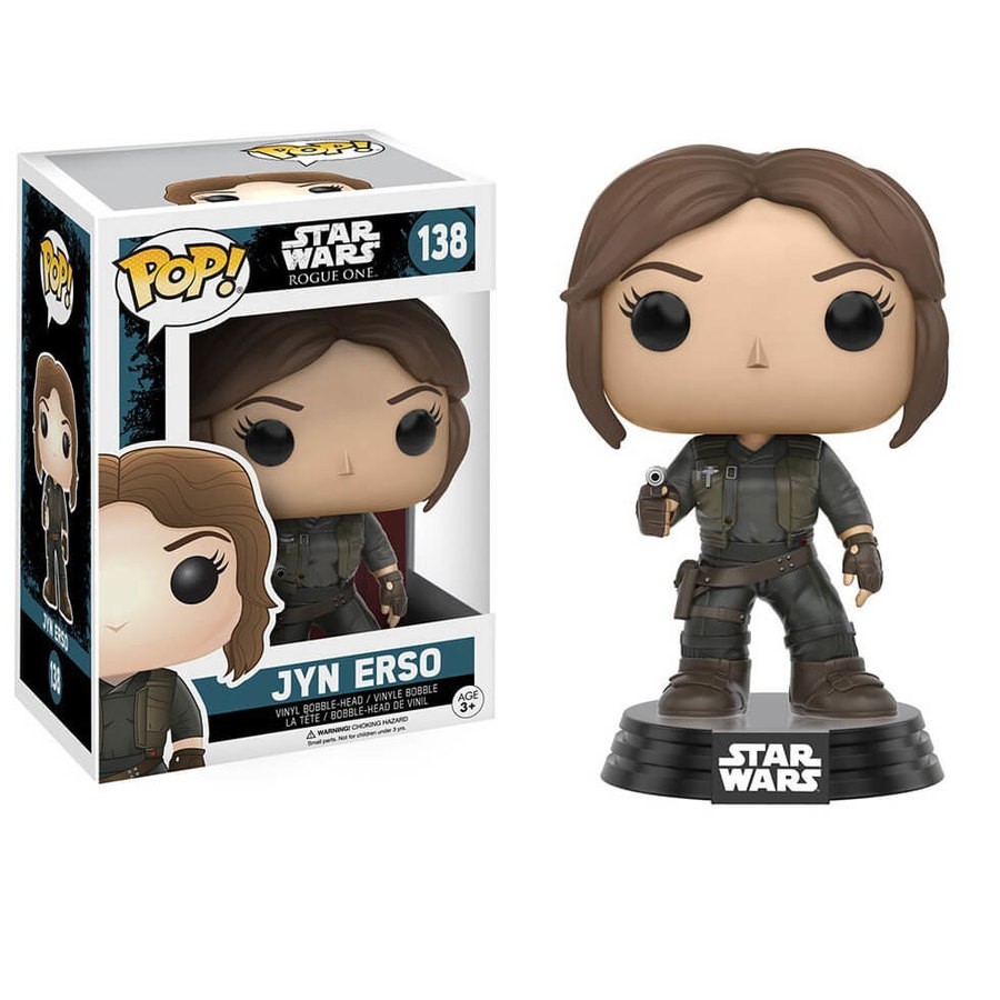 Superstar Wars: Fake One Jyn Erso Funko Stand Out! Vinyl fabric
