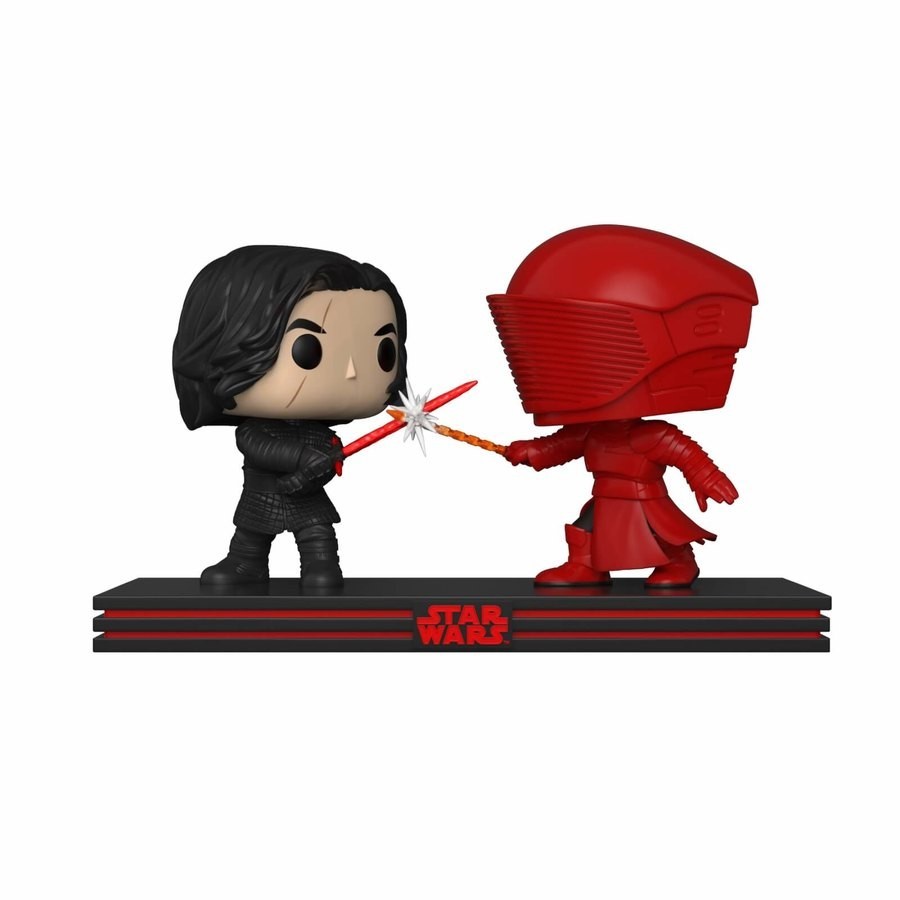Star Wars The Final Jedi Kylo Ren & Praetorian Protector Funko Stand Out! Flick Second