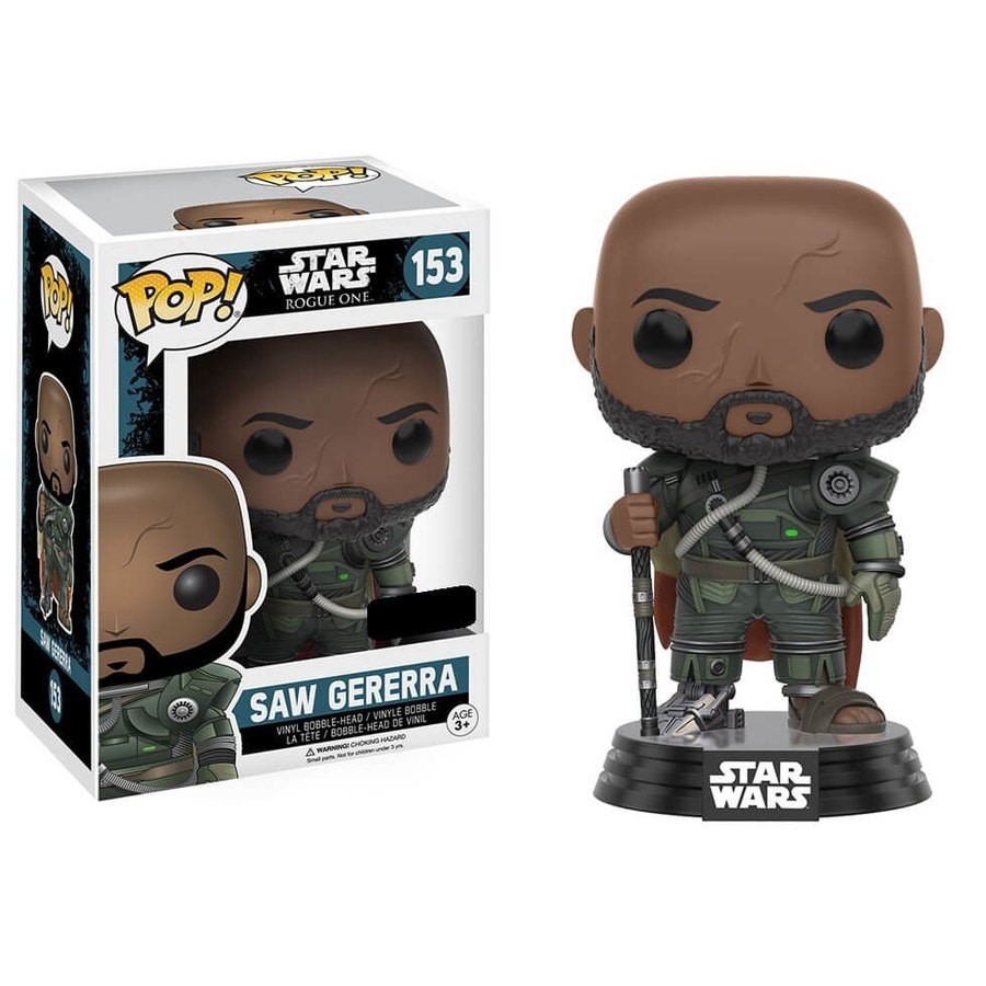 Superstar Wars: Rogue 1 - Saw Gererra EXC Funko Stand Out! Plastic