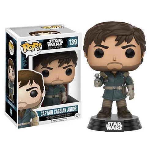 Star Wars Fake One Leader Cassian Andor Funko Stand Out! Plastic Bobblehead