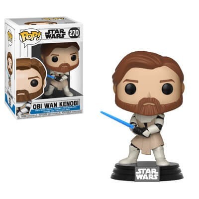 Star Wars Clone Battles Obi Wan Kenobi Funko Pop! Plastic