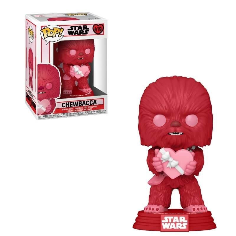 Celebrity Wars Valentines Cupid Chewbacca Funko Stand Out! Plastic