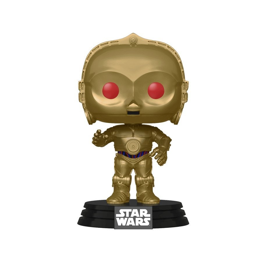Celebrity Wars: Increase of the Skywalker - C-3PO (Reddish Eyes) Funko Stand Out! Plastic
