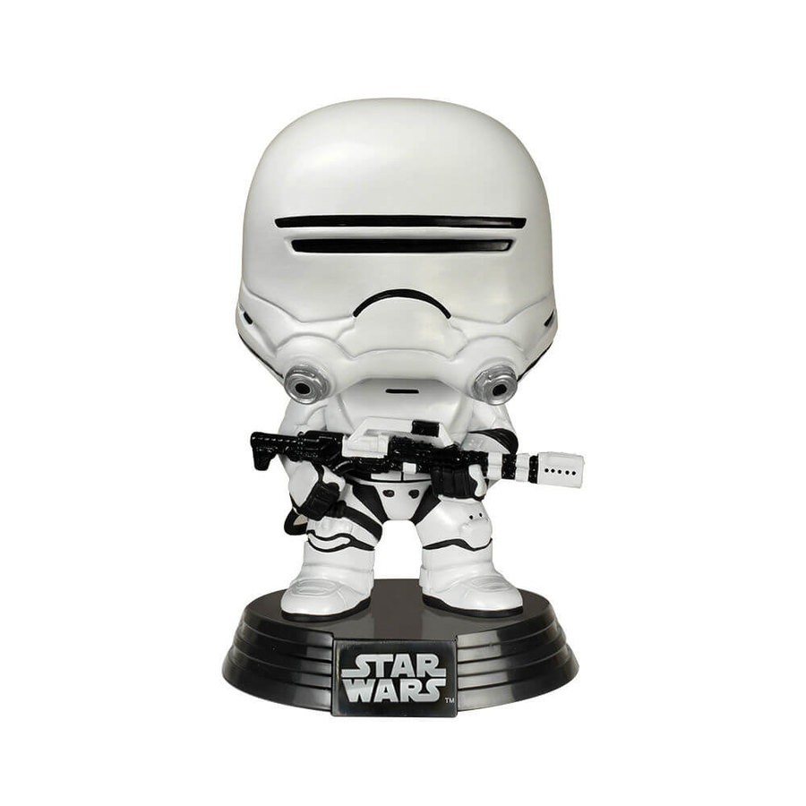 Star Wars The Final Jedi First Purchase Flametrooper Funko Stand Out! Plastic