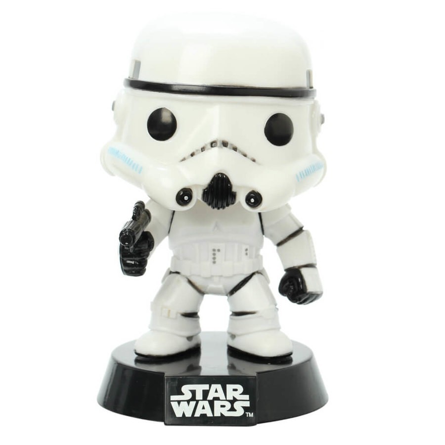 Superstar Wars Stormtrooper Funko Stand Out! Plastic Bobblehead
