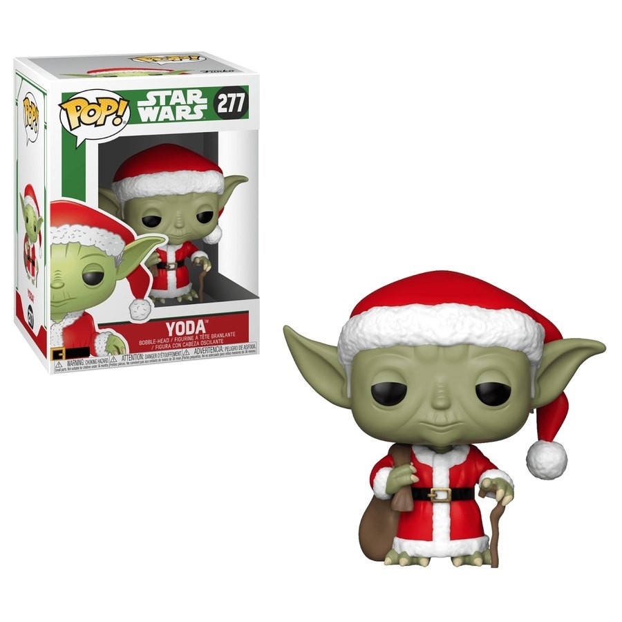 Star Wars Holiday - Santa Clam Yoda Funko Stand Out! Plastic