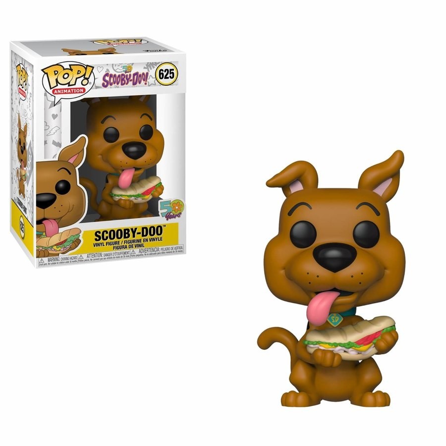Best Price in Town - Scooby Doo - Scooby Doo w/ Sandwich Computer animation Funko Stand Out! Vinyl - Reduced:£9