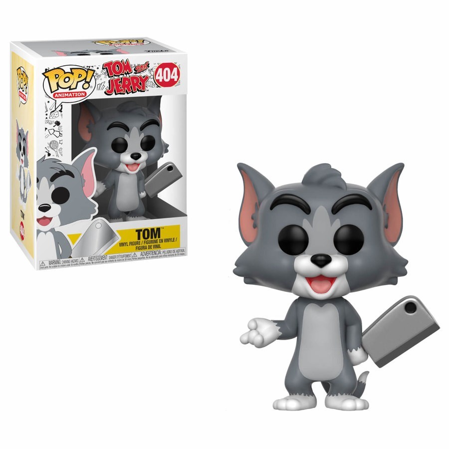 Click and Collect Sale - Hanna Barbera Tom & Jerry Tom Funko Stand Out! Vinyl - Reduced-Price Powwow:£9