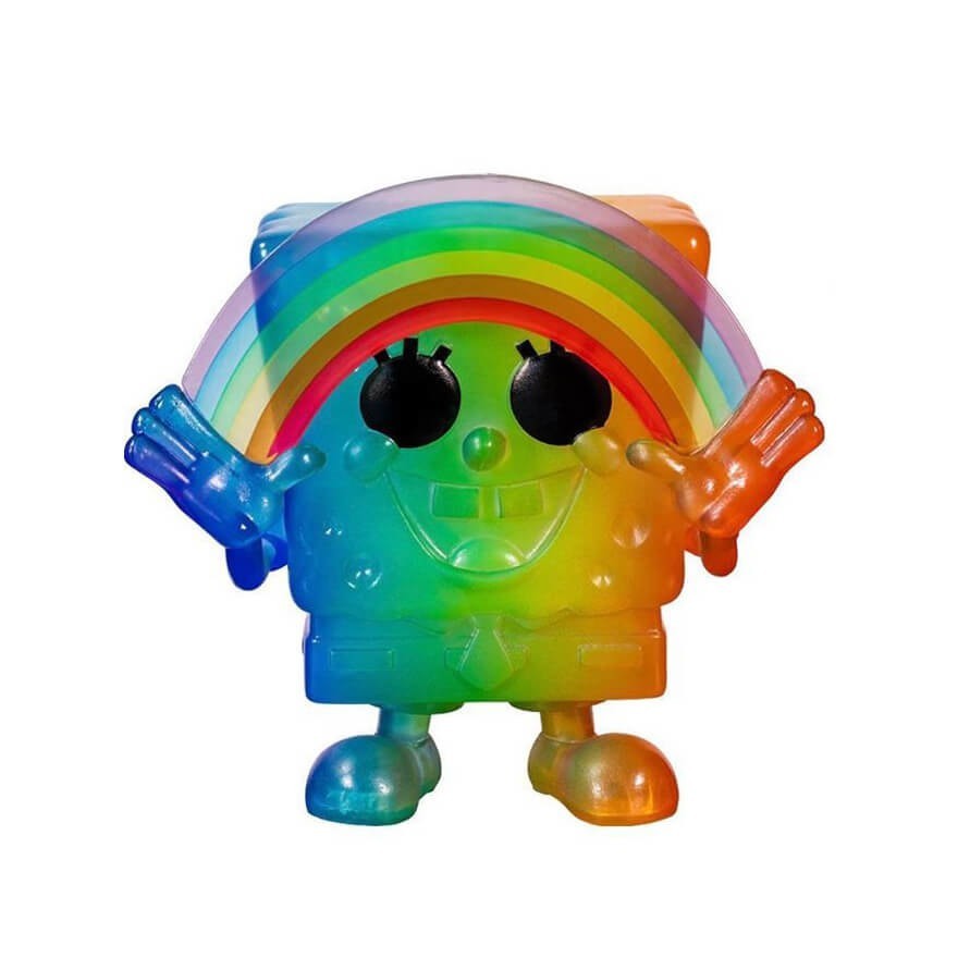 Satisfaction 2020 Rainbow Spongebob Squarepants Funko Stand Out! Vinyl fabric
