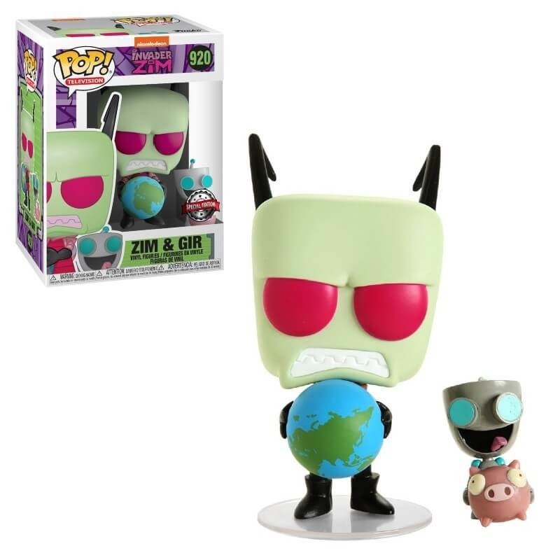 Intruder Zim along with GIR EXC Funko Stand Out! Vinyl