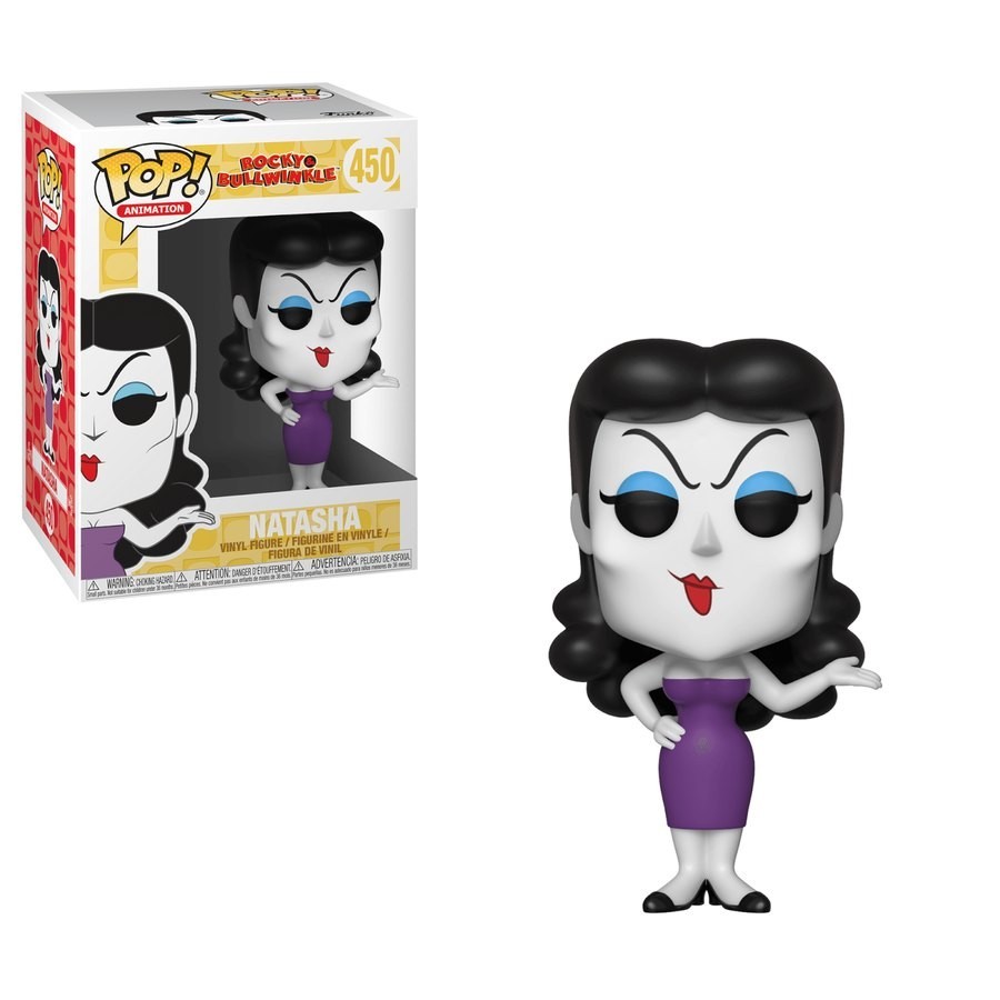 Weekend Sale - Rocky & Bullwinkle Natasha Funko Stand Out! Vinyl fabric - Reduced:£9