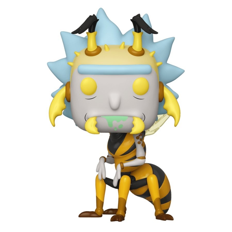 January Clearance Sale - Rick & Morty Wasp Rick Funko Stand Out! Plastic - Deal:£9