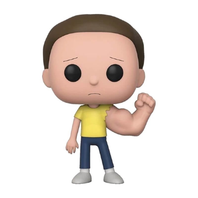 Rick as well as Morty Sentient Upper Arm Morty Funko Stand Out! Vinyl
