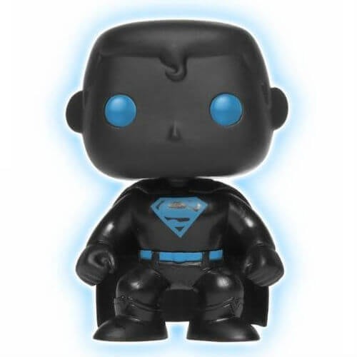 DC Compensation League Superman Radiance in the Dark Shape EXC Funko Stand Out! Plastic