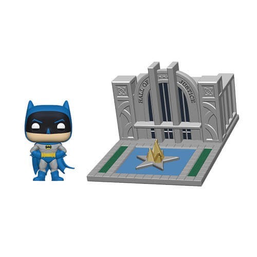 Batman along with Venue of Justice Batman 80th Funko Stand Out! Town