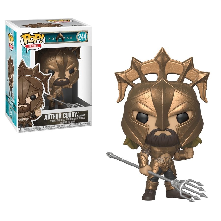Limited Time Offer - DC Aquaman Arthur Curry Funko Stand Out! Vinyl - Virtual Value-Packed Variety Show:£7