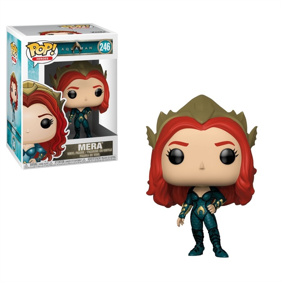 Black Friday Weekend Sale - DC Aquaman Mera Funko Stand Out! Vinyl - E-commerce End-of-Season Sale-A-Thon:£9