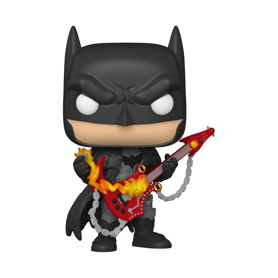 PX Previews DC Comics Dark Knights Death Metal Guitar Solo Batman Pop! Vinyl fabric Figure