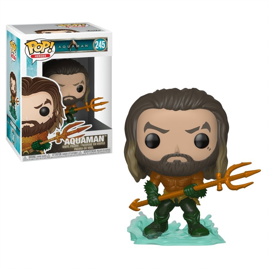 Halloween Sale - DC Aquaman Funko Stand Out! Vinyl fabric - Curbside Pickup Crazy Deal-O-Rama:£9