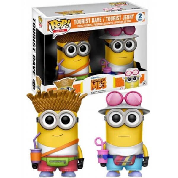 Despicable Me 3 Vacationer Dave & Tourist Chamber Pot EXC Funko Stand Out! Vinyl 2-Pack Amount (VIP ONLY)