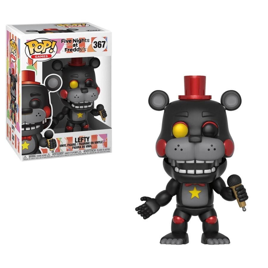 Five Nights at Freddy's Pizza Simulation Lefty Funko Stand Out! Plastic