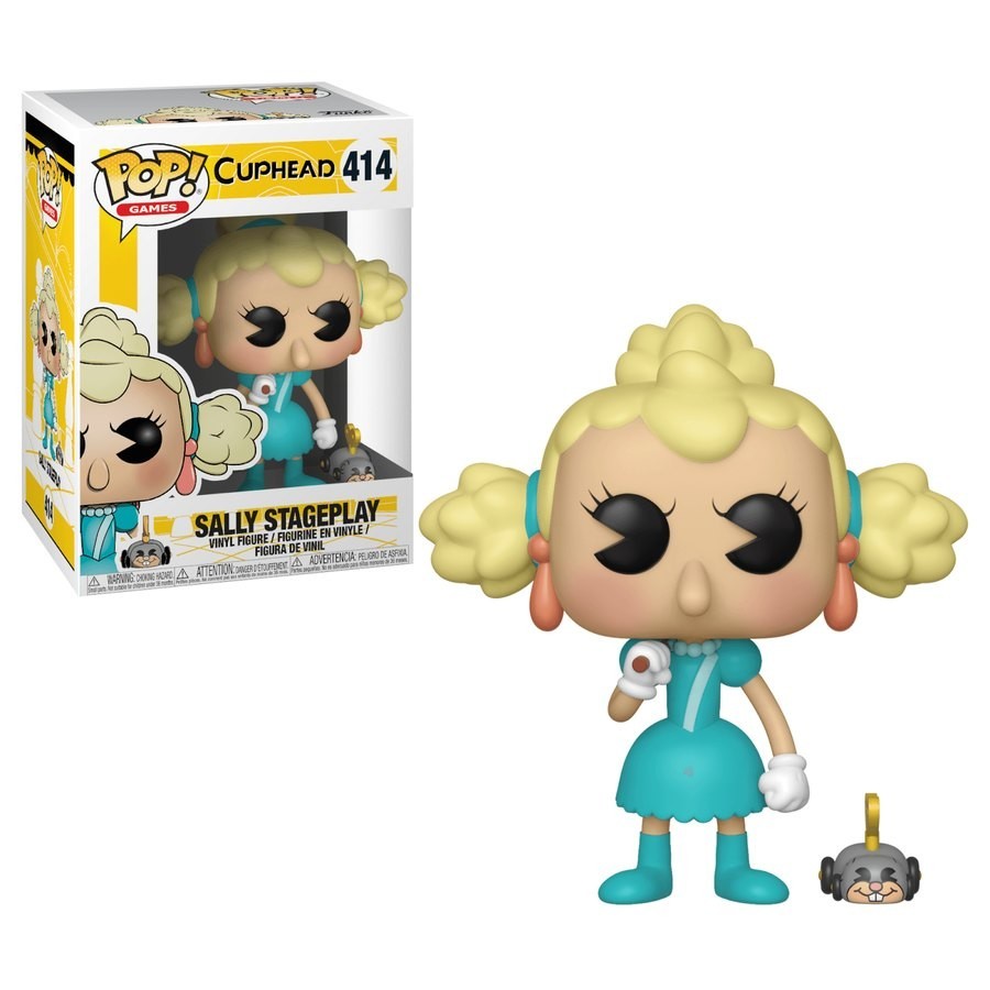Cuphead Sally & Wind Up Computer Mouse Funko Stand Out! Vinyl