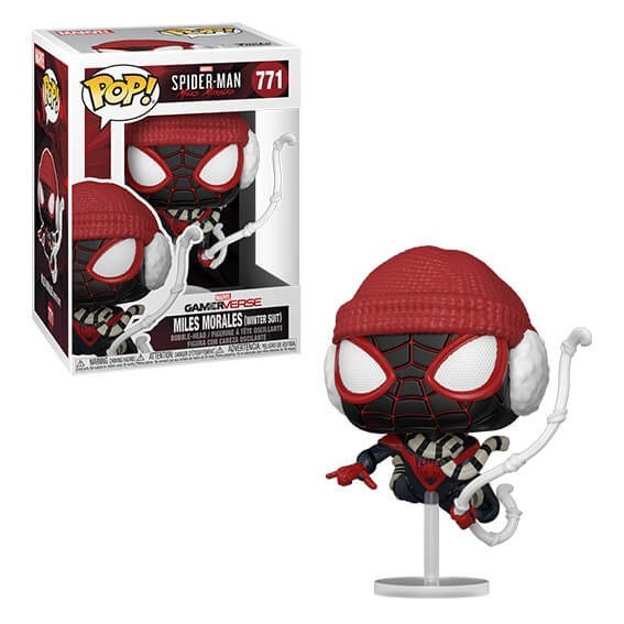 Marvel Spiderman Miles Morales Winter Satisfy Pop! Plastic